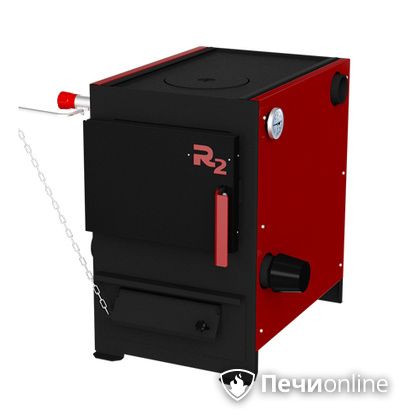 Твердотопливный котел Термокрафт R2 9 кВт конфорка термометр круглый выход в Ревде